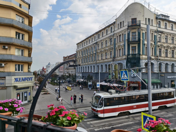 Вид с балкона ресторана Кипятокъ.
